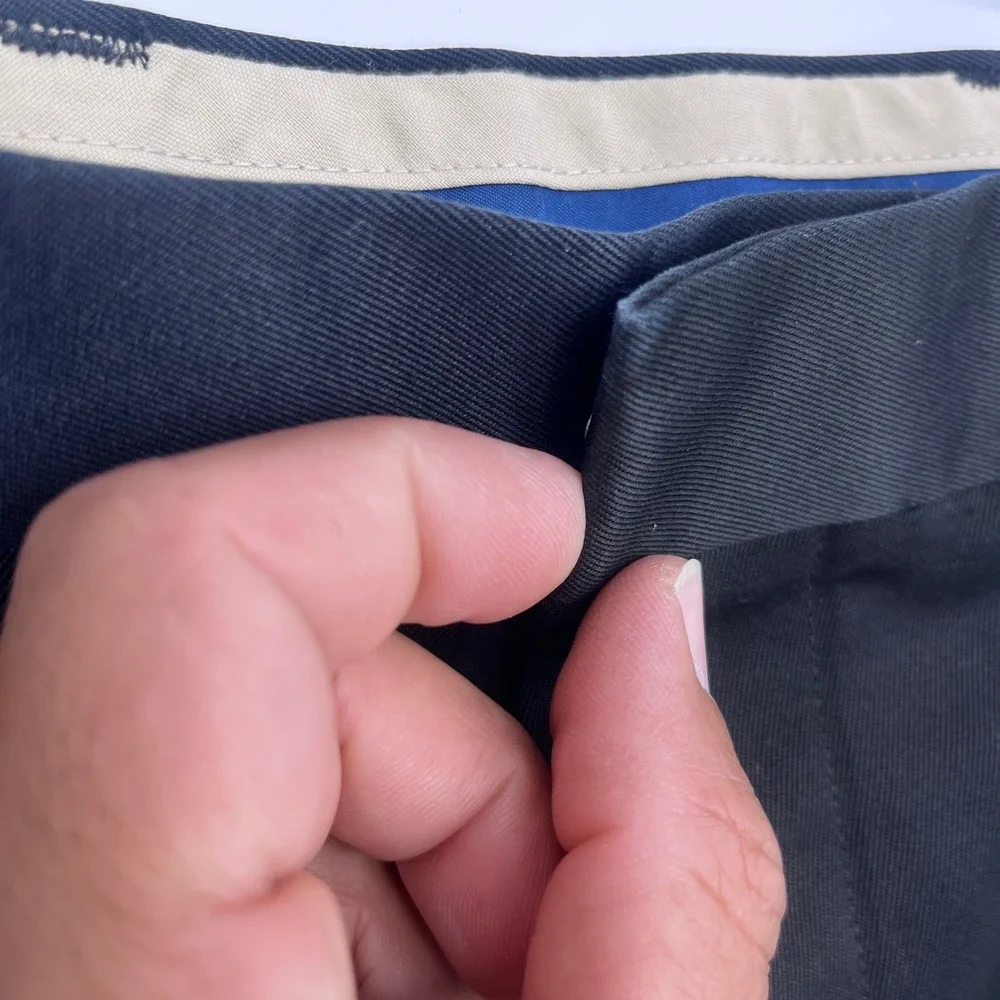 Dockers Mens‎ Dress Pants Size 33x29 Classic Fit Flat Front Black Cotton Office